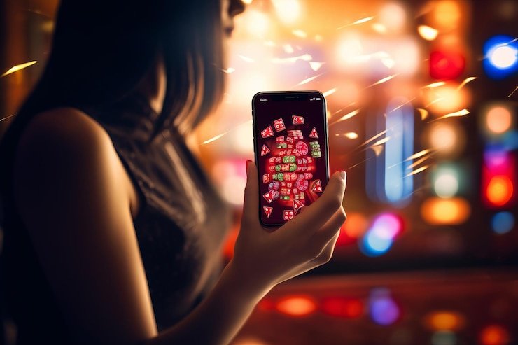 Pengguna Indonesia mengakses fitur pengaturan akun bolaslot21 dari smartphone